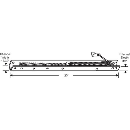 23in Channel Balance 3/8 Depth